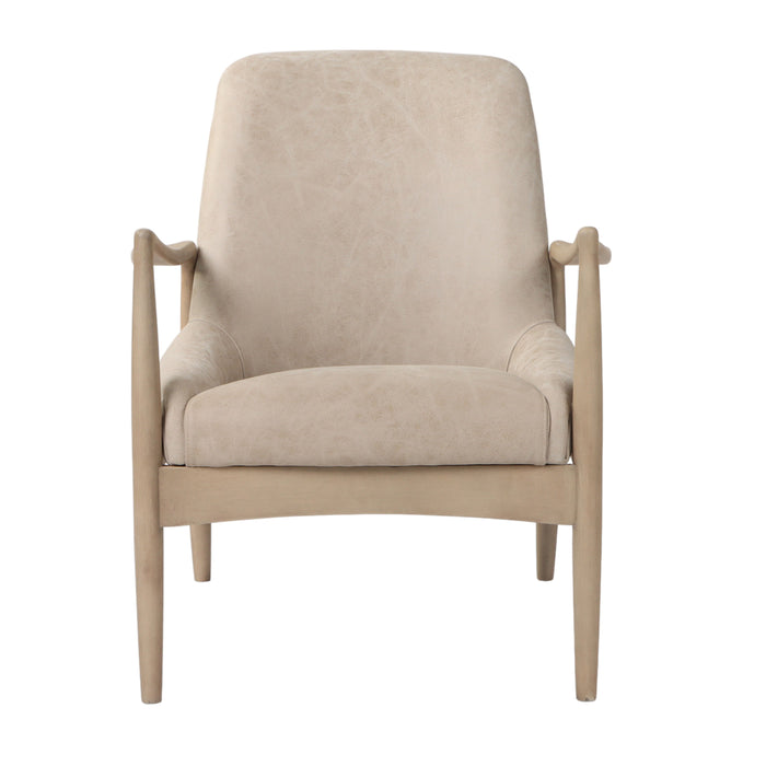 Bennati Leather Accent Chair - Tan
