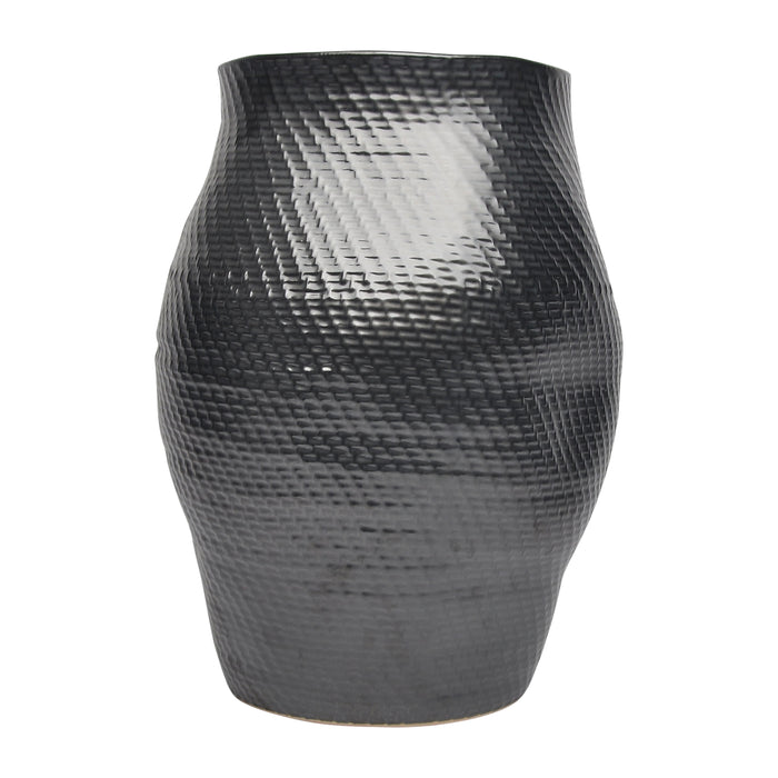 21" Sobaek Large Vase - Black