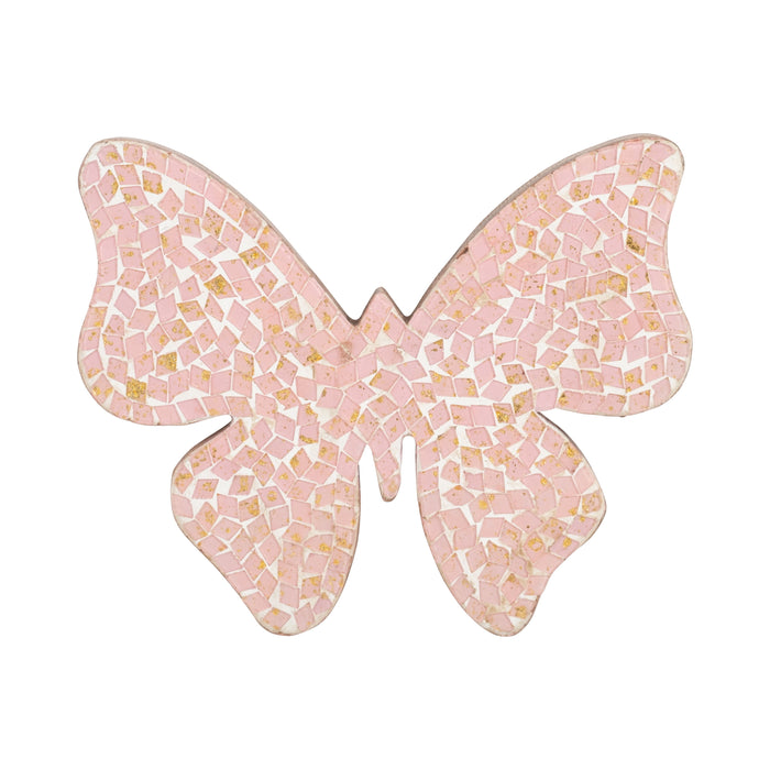 8" Mosaic Butterfly - Blush