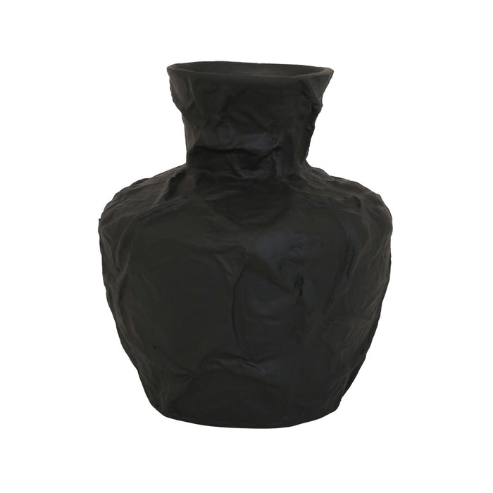 11" Cleo Medium Ecomix Vase - Black