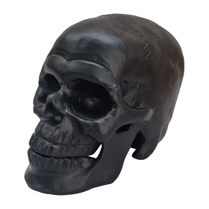 Metal 6" Skull Decor - Black