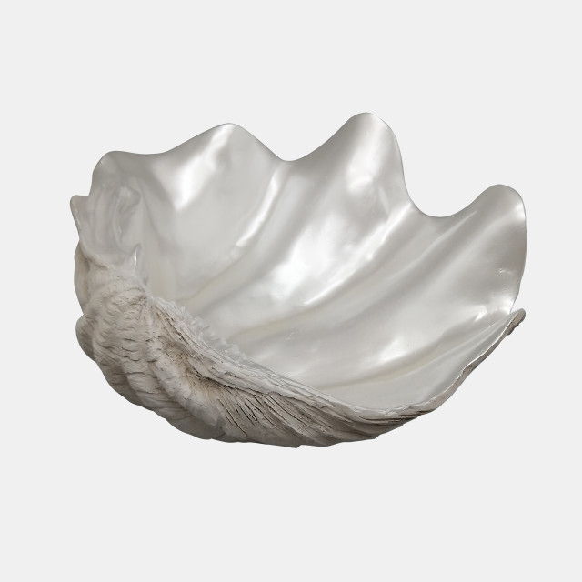 Pearlized Shell Bowl - Ivory