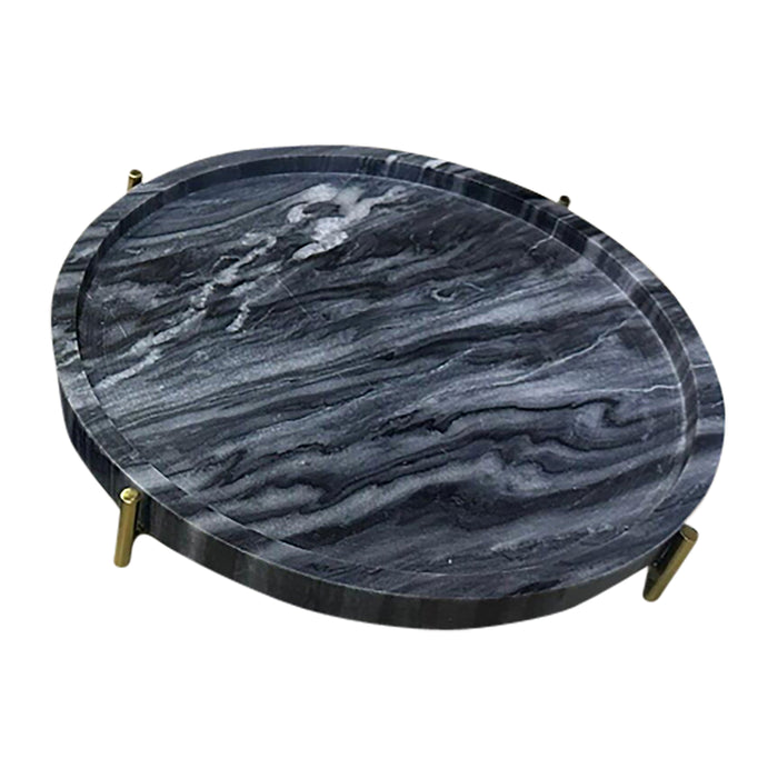15" Oxford Large Marble Tray - Gray