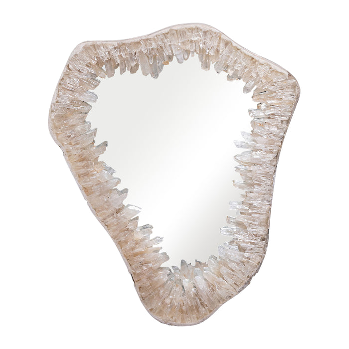 Quartz 25" Organic Mirror - Ivory