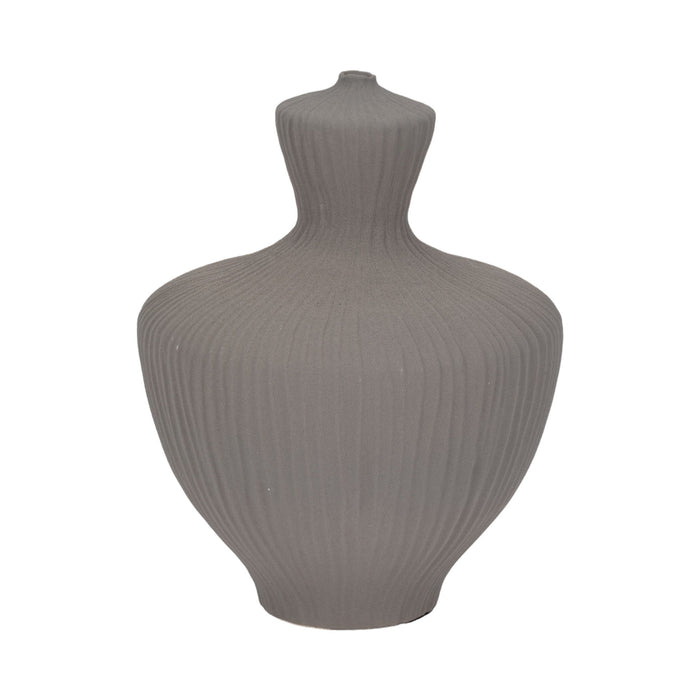13" Lombok Large Vase - Gray