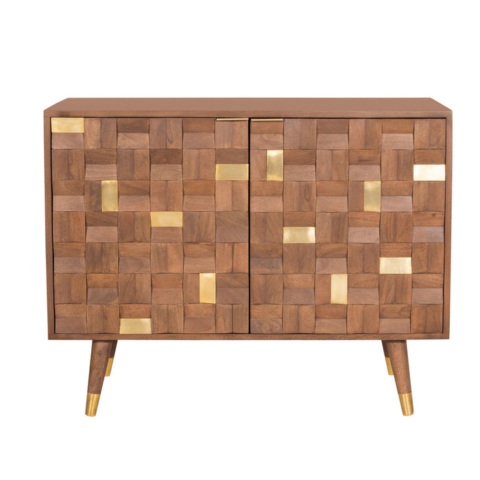 Amelia Wood Chest - Brown