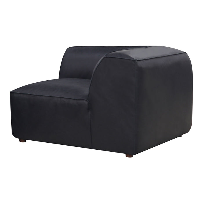 Form - Corner Chair Vantage Black Leather