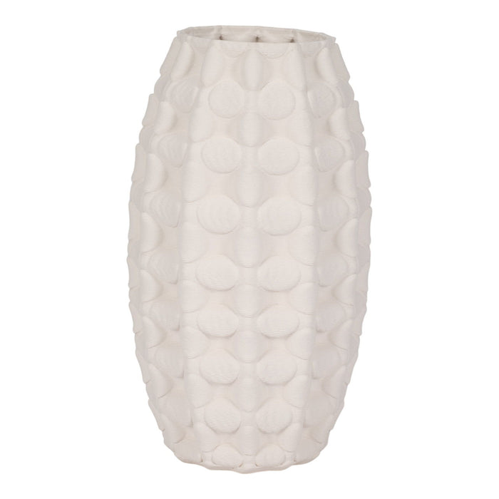15" Alexander 3D Printed Vase - Ivory / Beige