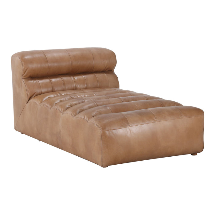 Ramsay - Leather Chaise - Tan
