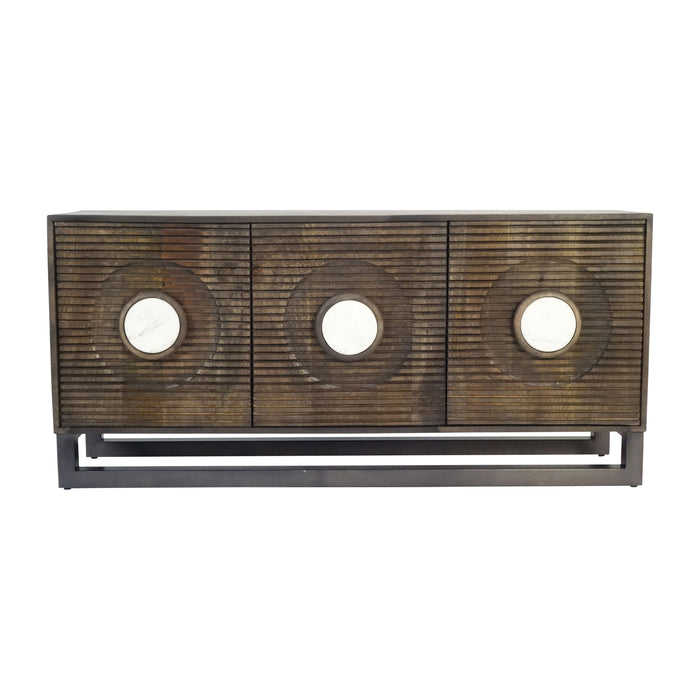 Frye Wood And Marble Sideboard - Bronze / Copper