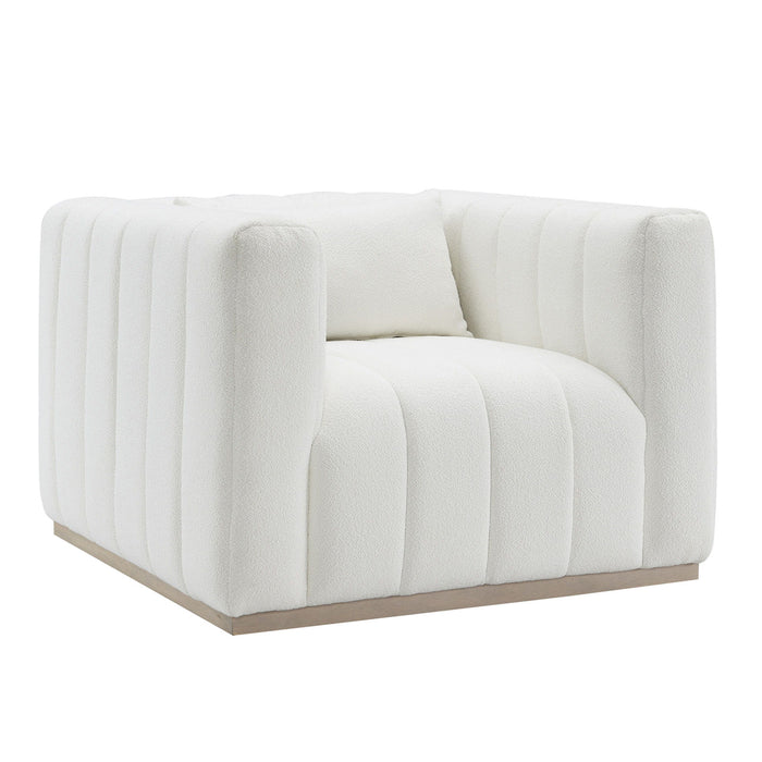 Andreeva Tufted Accent Chair - Ivory