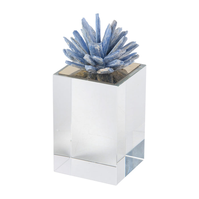 7" Julia Large Stone Crystal Block - Blue