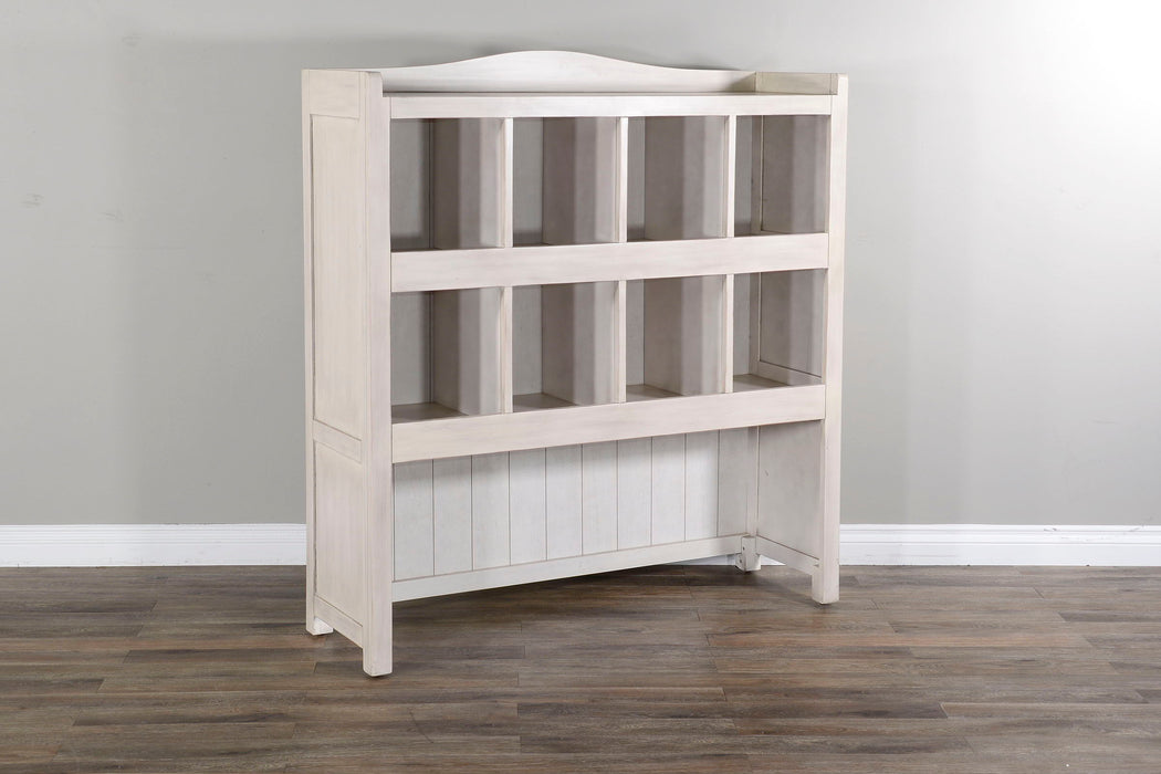 Storage Bookcase And Bench - White