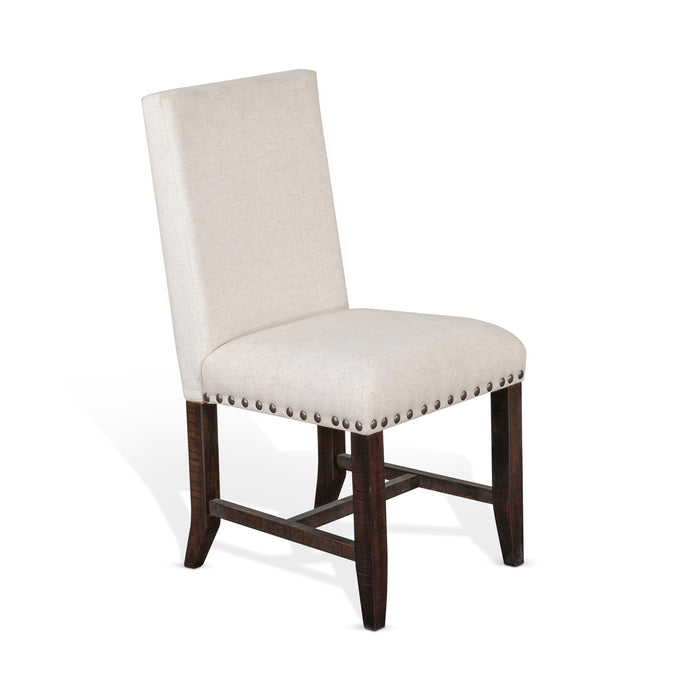 Vivian - Dining Chair - Beige / Dark Brown