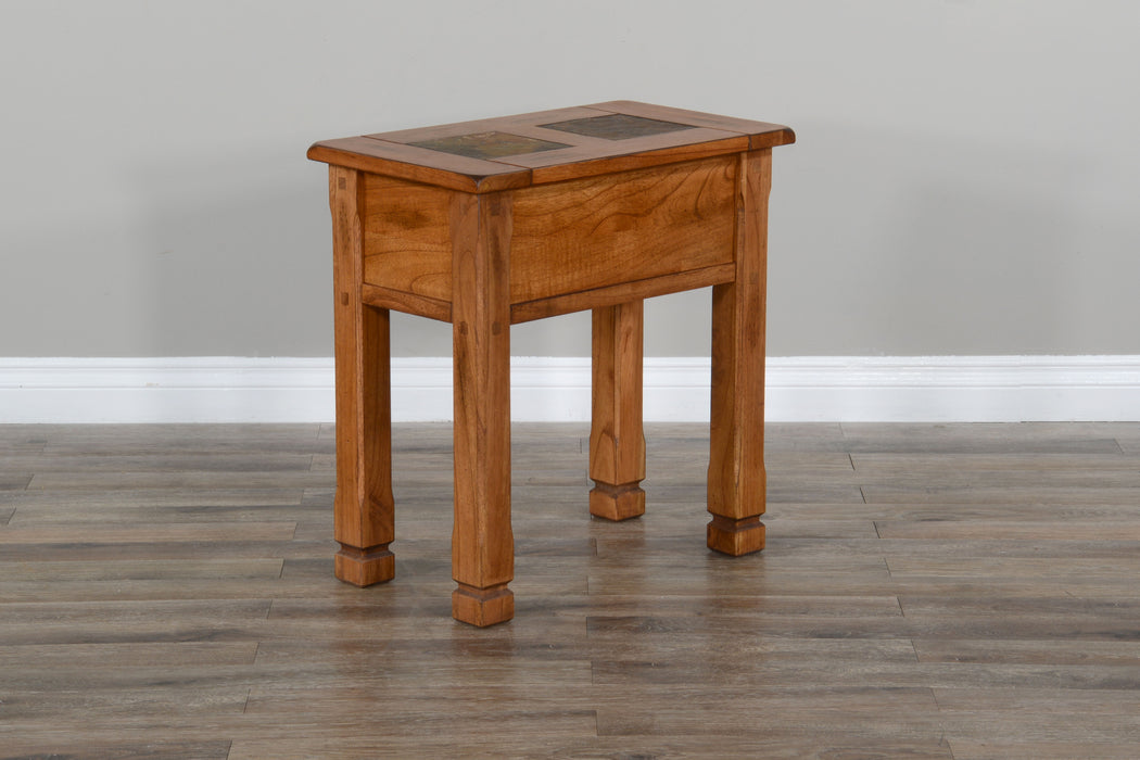 Sedona - Chair Side Table - Light Brown