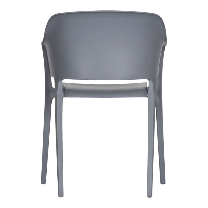 Faro - Outdoor Dining Chair - Dark Gray