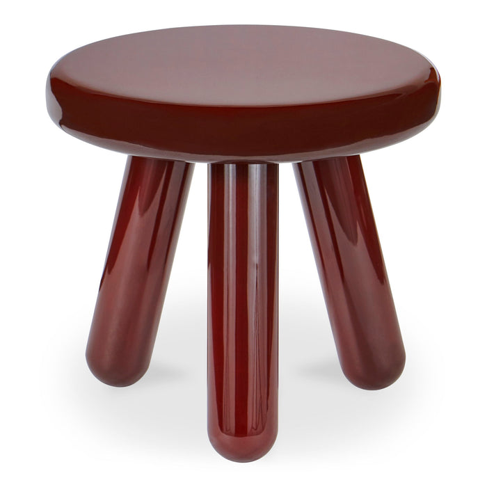 Joy - Accent Table - Dark Red