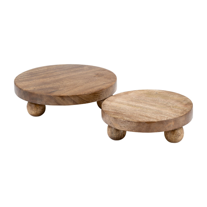 8 / 10" Round Risers (Set of 2) - Natural
