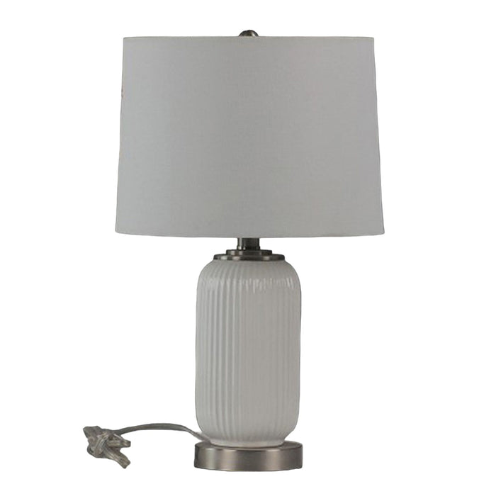 20" Ceramic Table Lamp (Set of 2) - White