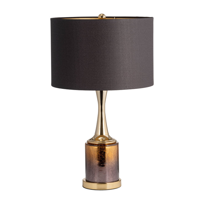 Glass Metallic Table Lamp 22" - Gold