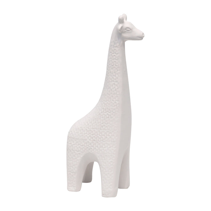 Clay 12" Loopy Pattern Giraffe - Ivory