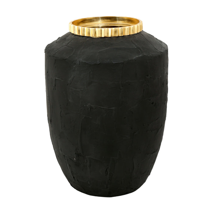 19" Canvon Small Ecomix Vase - Black