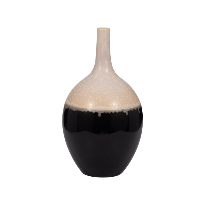 Alondra Medium Ceramic Vase - Beige