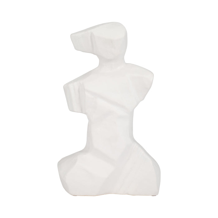 13" Abstract Venetian Figurine - White
