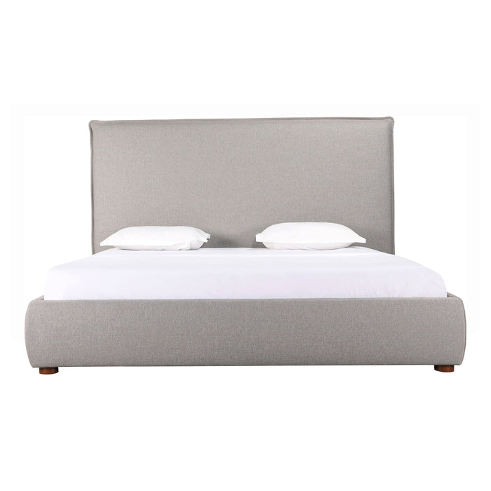Luzon - Queen Bed Tall Linen Headboard - Greystone
