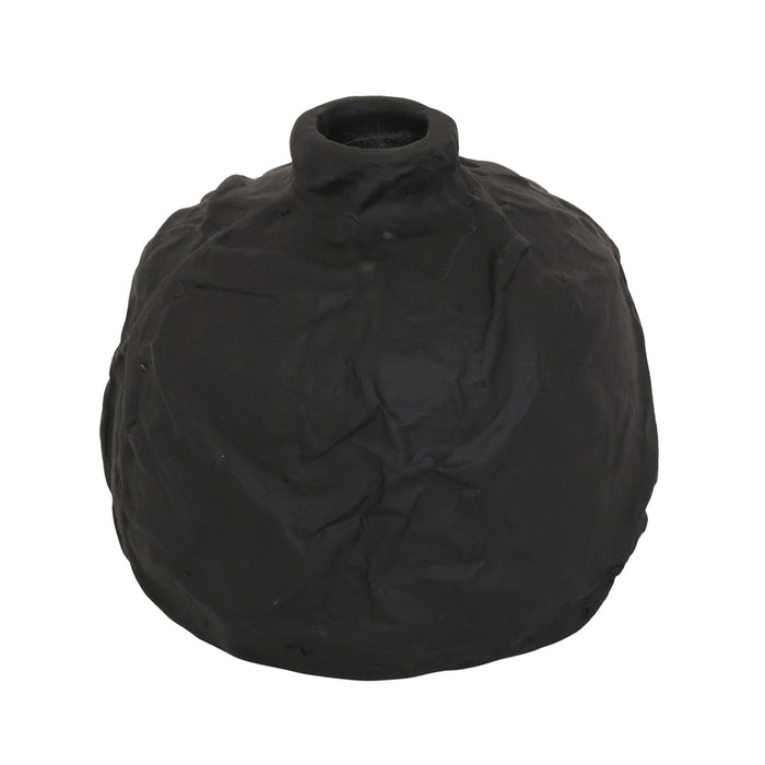 8" Cleox - Small Ecomix Vase - Black