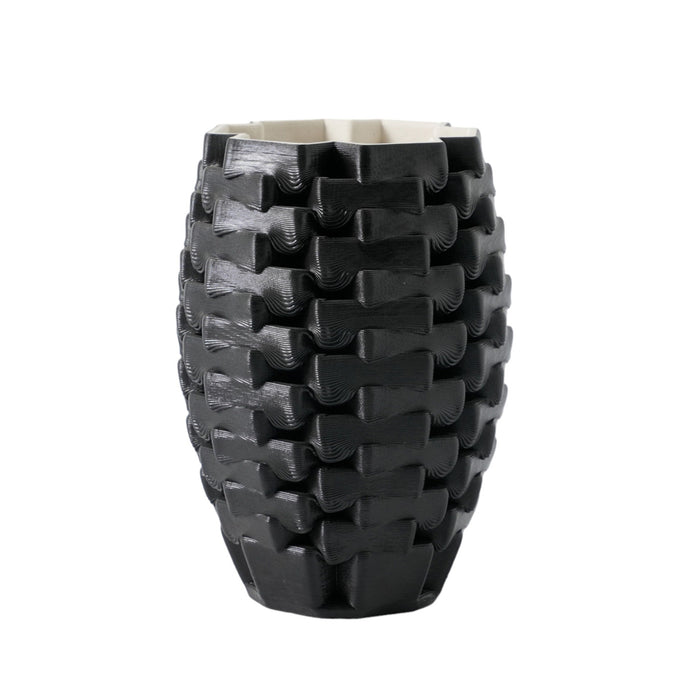 11" Ellesmere 3D Printed Vase - Black