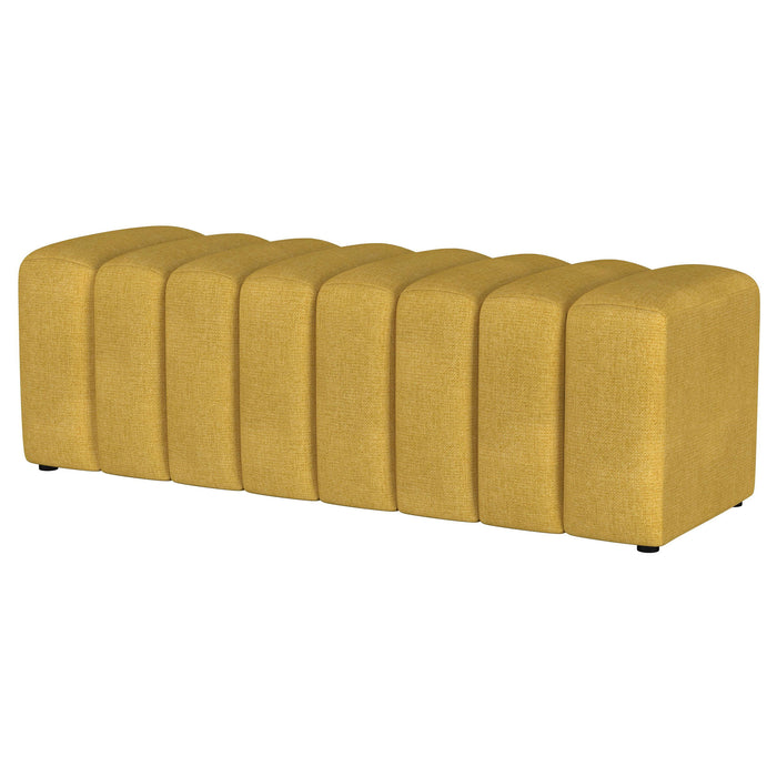 Summer - Upholstered Channel Tufted Accent Bench