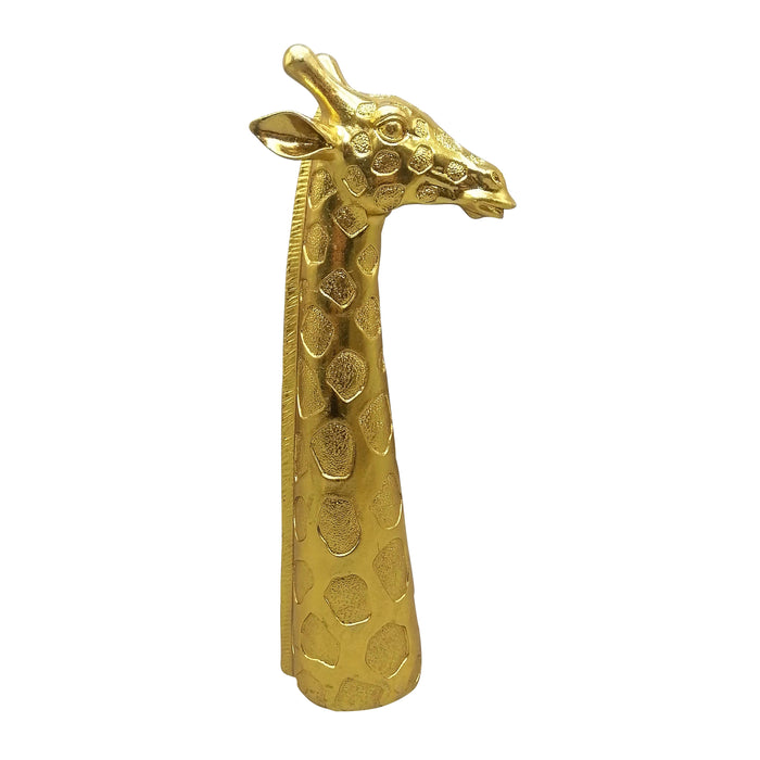 16" Giraffe Head Tabletop Decor - Gold