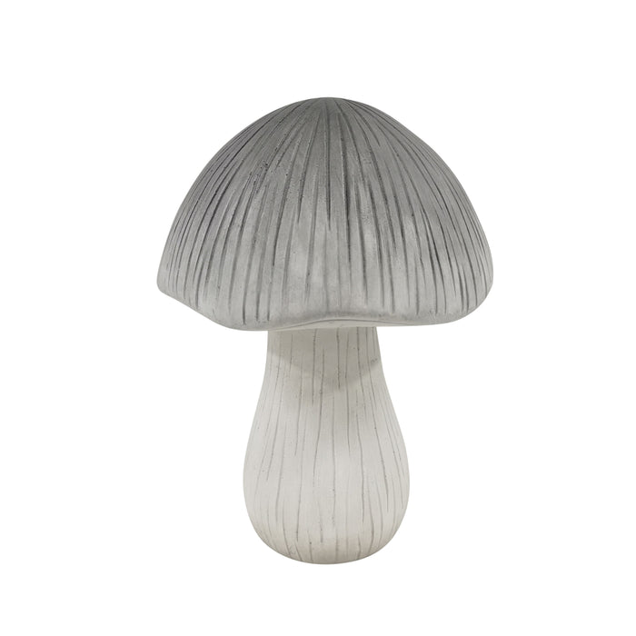 17" Garden Mushroom - Grey