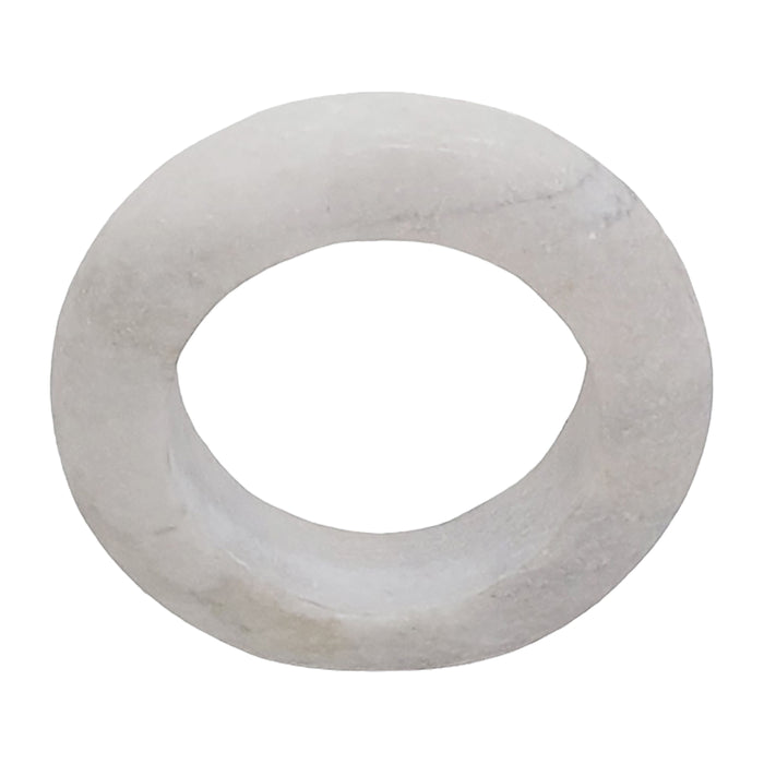 Marble 9" Ring Tabletop Decor - White