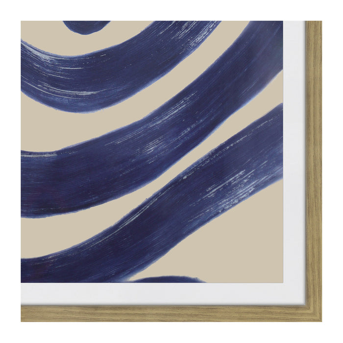 Clarity - 1 Abstract Ink Print Wall Decor - Multicolor