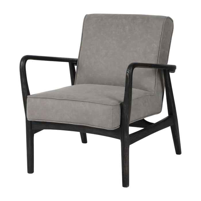 Avalon Wood Accent Chair - Gray