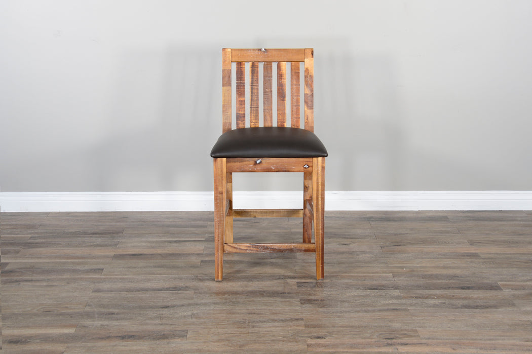 Havana - Slatback Chair With Cushion Seat - Light Brown / Dark Brown
