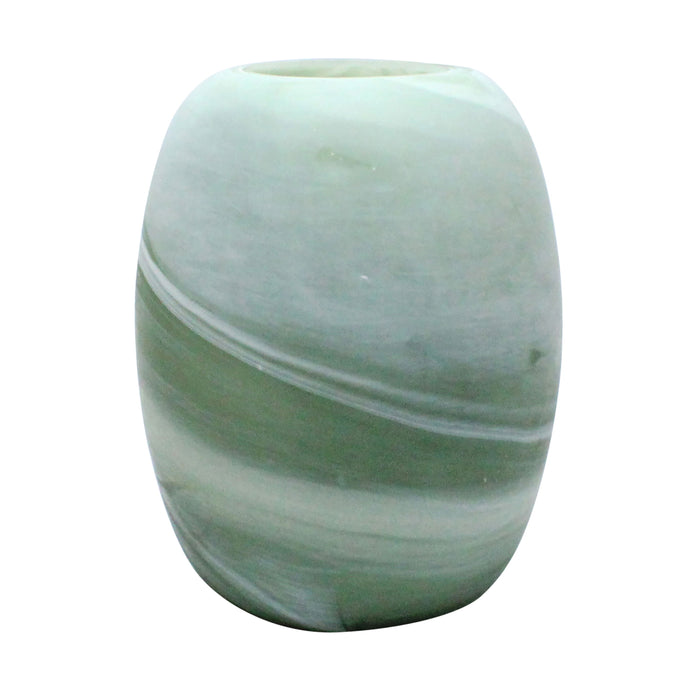 12" Garbo Medium Vase - Green