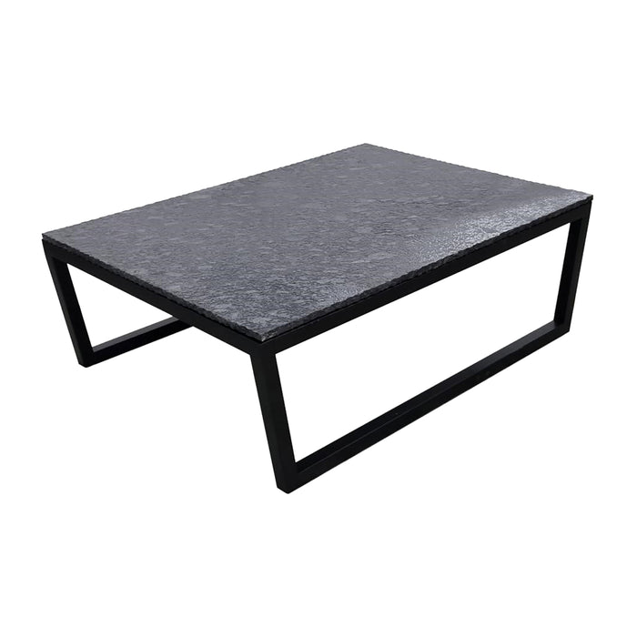 50" Collier Marble Top Coffee Table 2 Boxes - Black