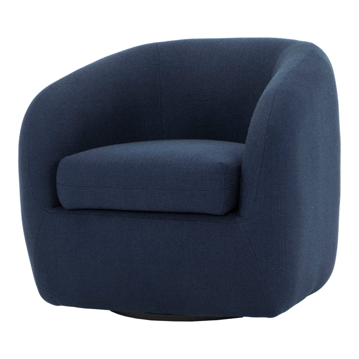 Maurice - Swivel Chair - Midnight Blue