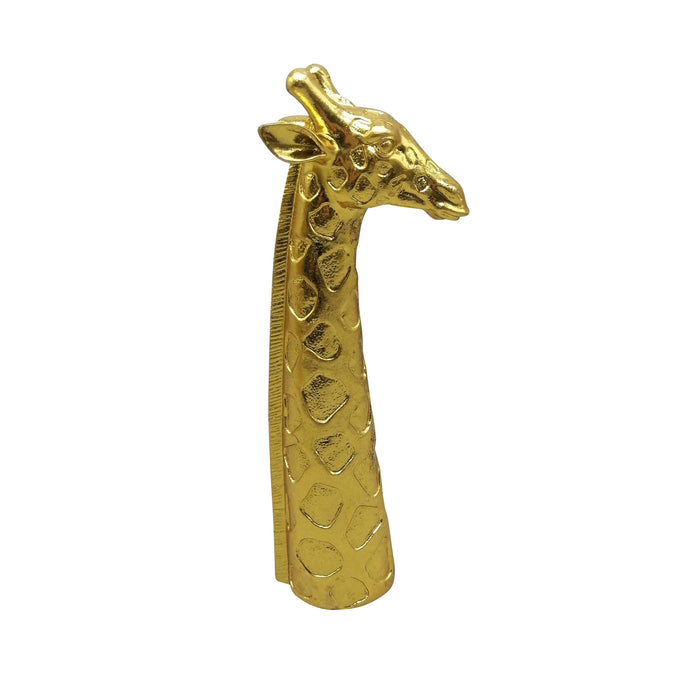 13" Giraffe Head Tabletop Decor - Gold