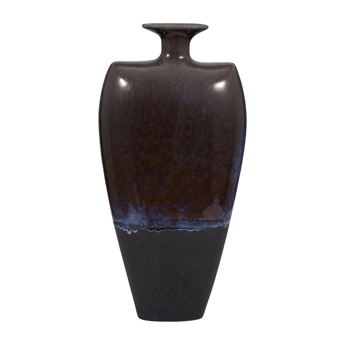 Neader Large Ceramic Vase - Dark Brown