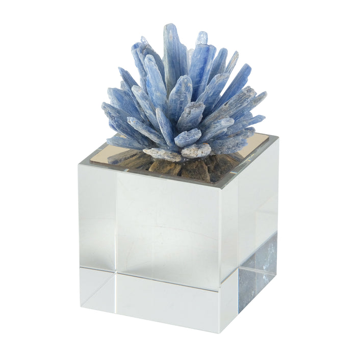 6" Julia Medium Stone Crystal Block - Blue