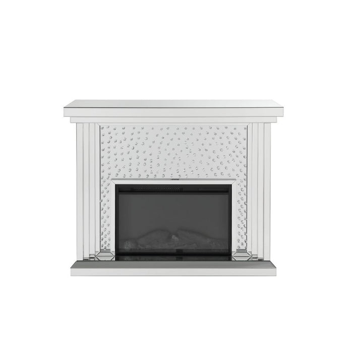 Nysa - Fireplace - Mirrored & Faux Crystals - 40"