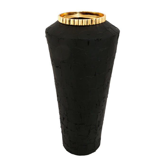 27" Canvon Large Ecomix Vase - Black