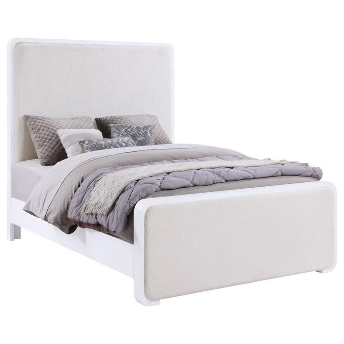 Anastasia - Boucle Upholstered Panel Bed