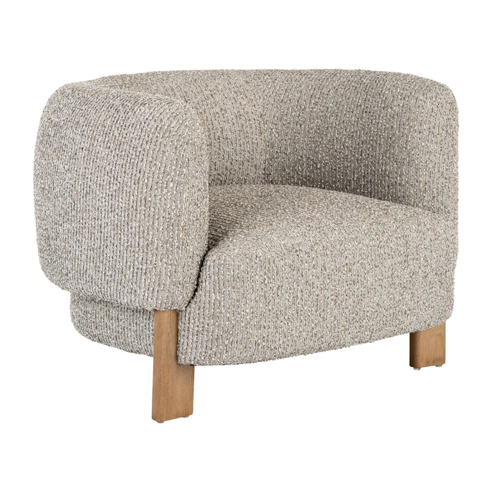 Round-back Accent Chair - Tan