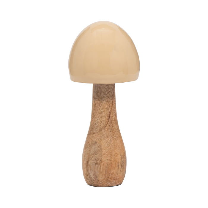 8" Coned Mushroom - Ivory