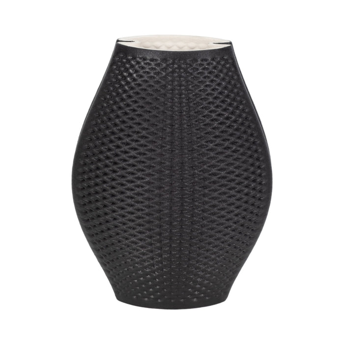 11" Fernando 3D Printed Vase - Black